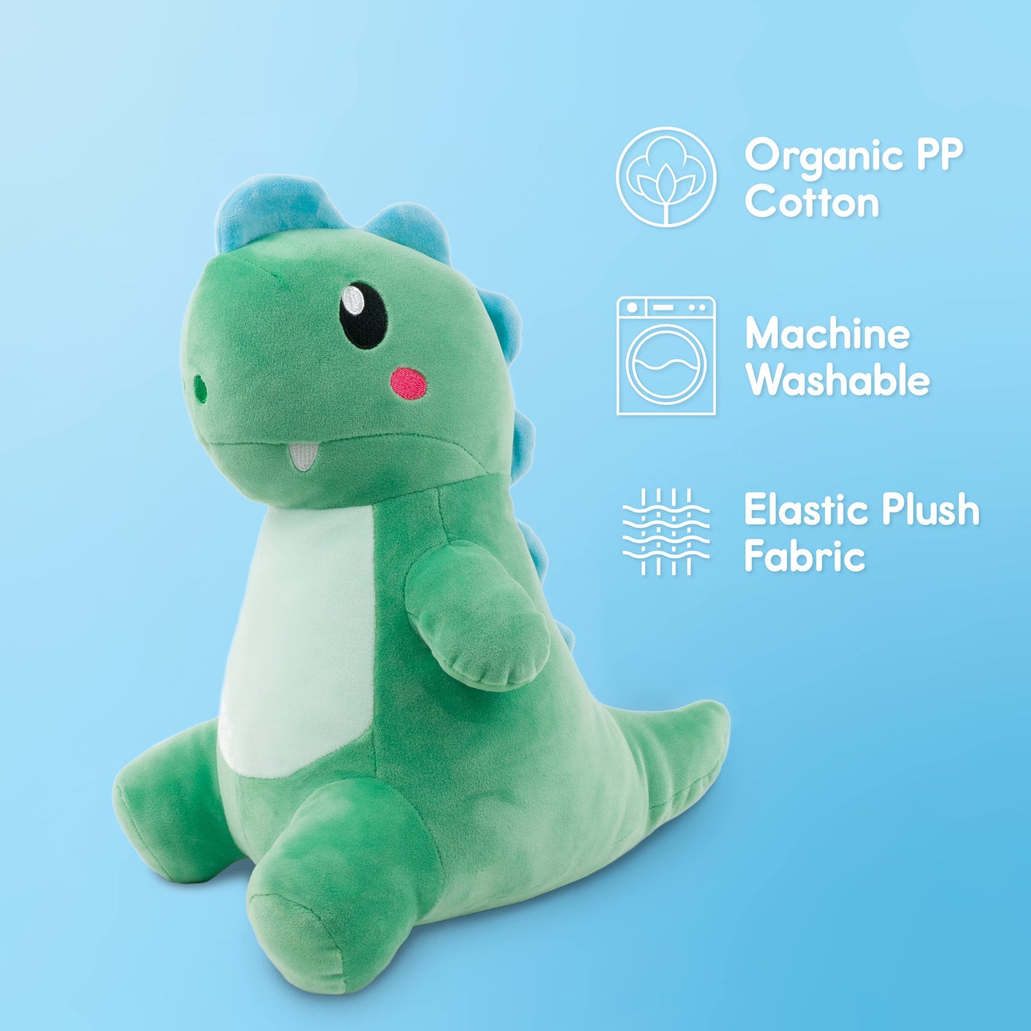 Snuggie Buggies Dinosaur Stuffed Animal Ultra Soft Cute Stuffed Dinosaur T-Rex Plush Stuffed Animals For Boys And Girls