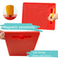 RAINBOW TOYFROG Magnetic Drawing Board - Sensory Activity for Kids 4-8, Red, ABS Material, Perfect Travel Toy