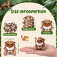 Shappy 50 Pcs Mini Animal Plush Toys Small Stuffed Animals Bulk Cute Tiny Plushies Keychains For Gift Party Carnival Prize(Leopa