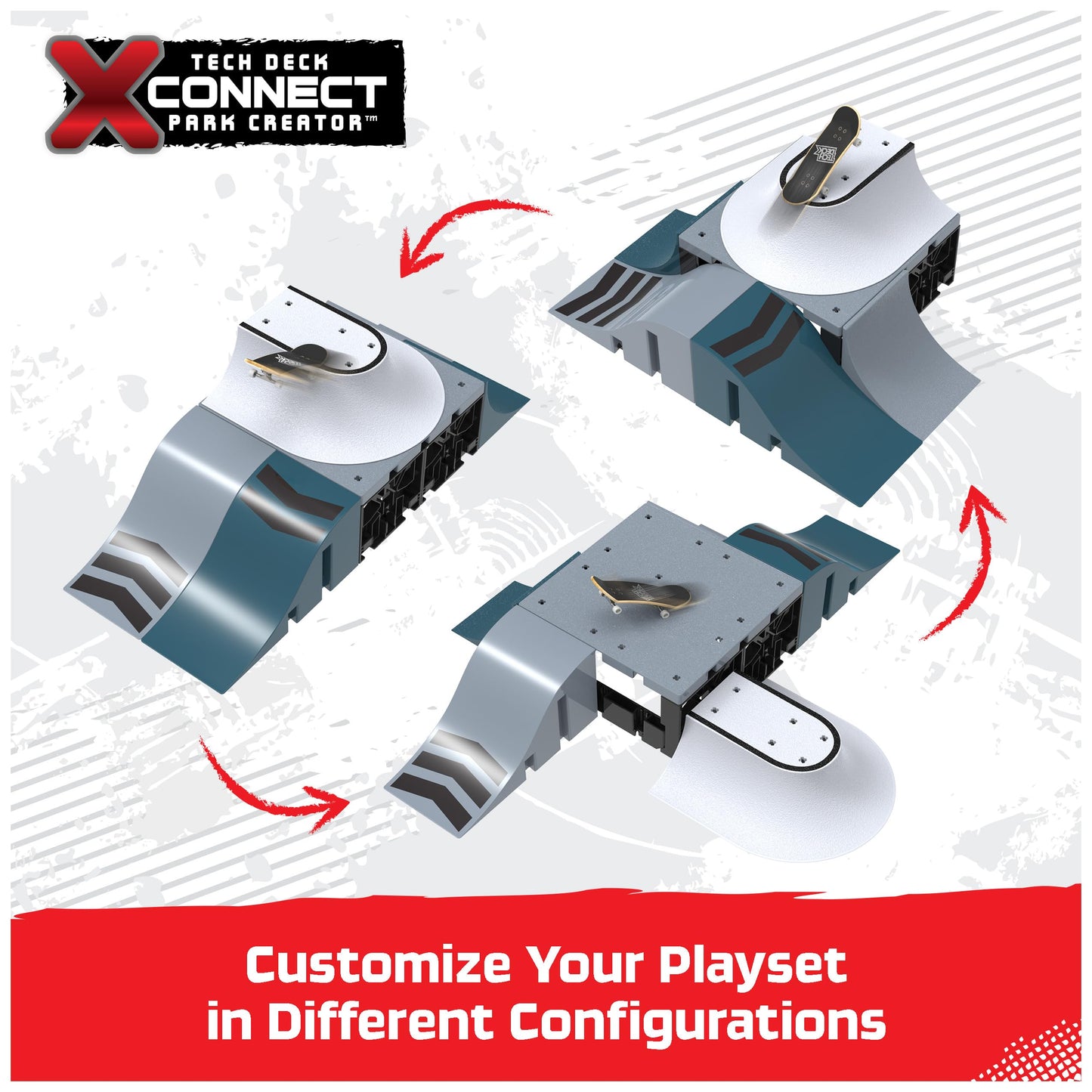 TECH DECK  Speedway Hop  X-Connect Park Creator  Customizable and Buildable Ramp Set with limited availability Fingerboard  Kids Toy for Ages 6 and up