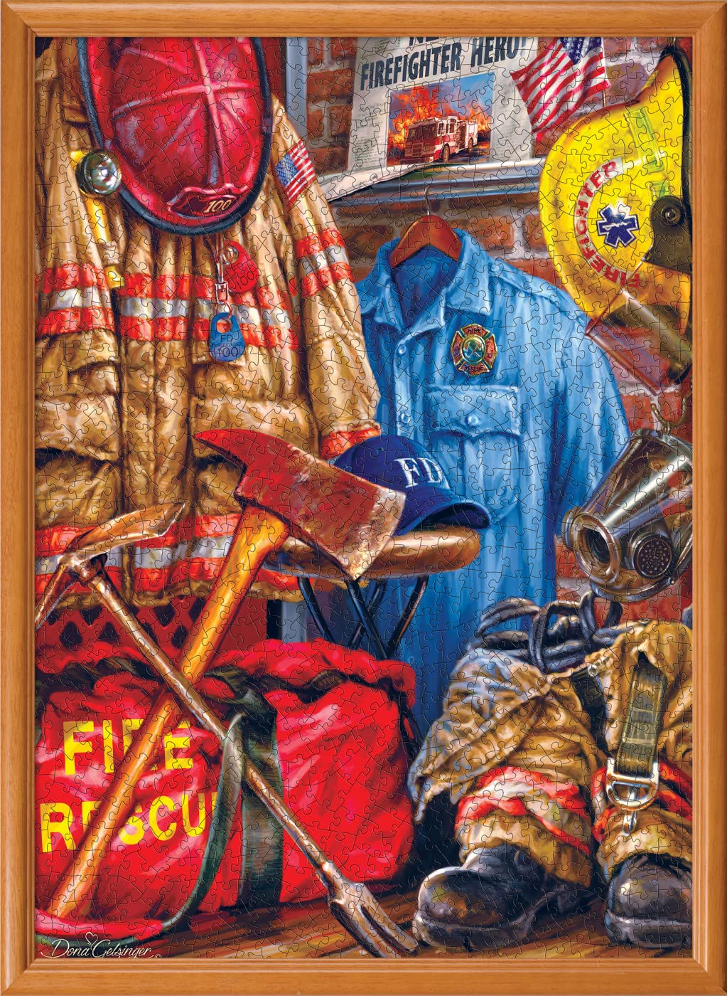 Masterpieces 1000 Piece Jigsaw Puzzle For Adults, Family, Or Youth - Fire And Rescue - 19.25''X26.75''
