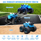 Cqutevind Remote Control Monster Truck, 2.4GHz RC Cars with Light, Sound & Spray, Monster Trucks for Boys Girls, All Terrain Din