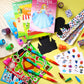 BenLouis 192Pcs Kids Party Favors Mini Coloring Books Crayon Slap Bracelets Stickers Set Bulk for Kids 4-8-12 Classroom Birthday