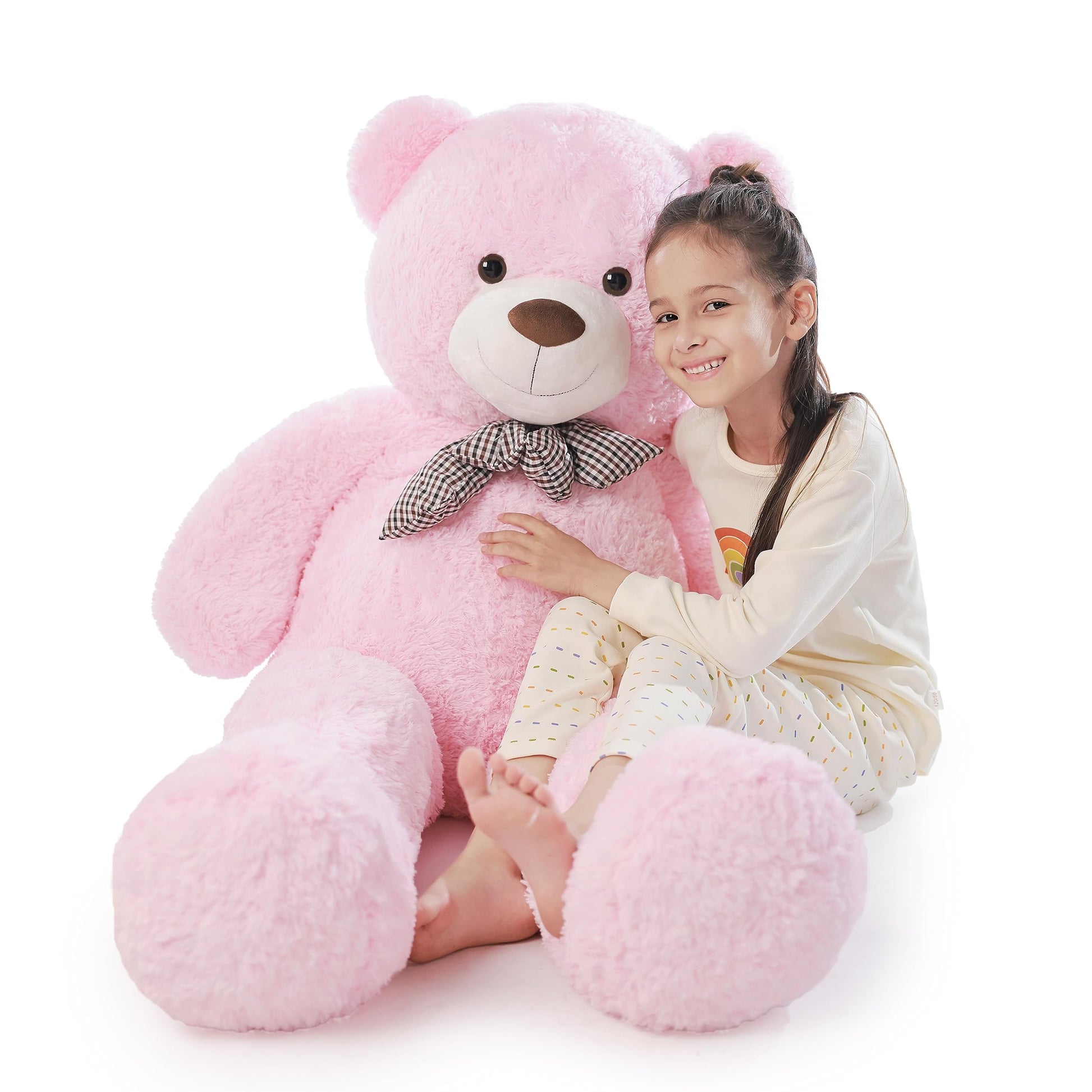 Poutmac 47 Inch Giant Teddy Bear Stuffed Animal Big Plush Teddy Bear Valentine'S Gift For Girlfriend Soft Stuffed Bear Animals F