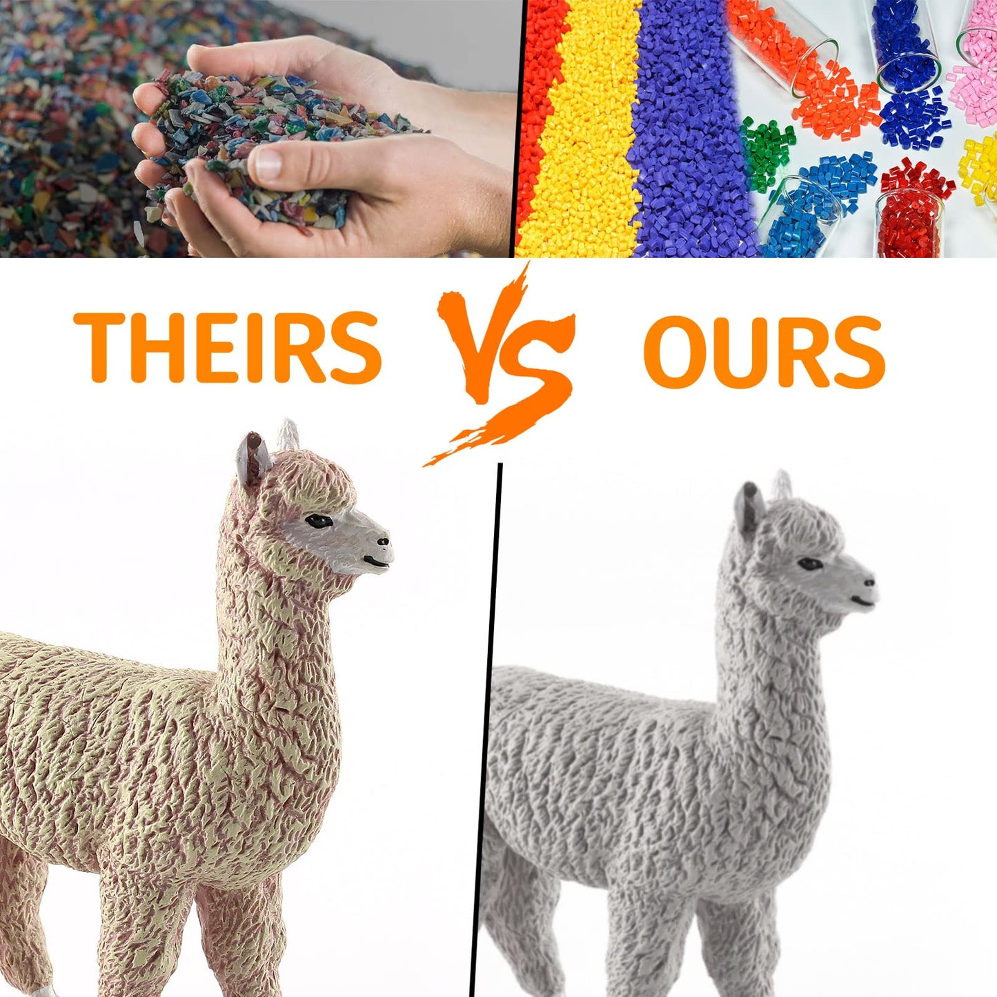 Wonwontoys Alpaca Toys 4Pcs Alpaca Figure Forest Jungle Animal Toy Figurines For Kids Farm Animals Gift For Kids Toddlers