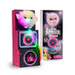 Wow! Pods Chibies Boom Box - Mysty | Cute Fluffy Party Pets That Flash To The Beat Of Music | Interactive Animal Soft Toy Charac