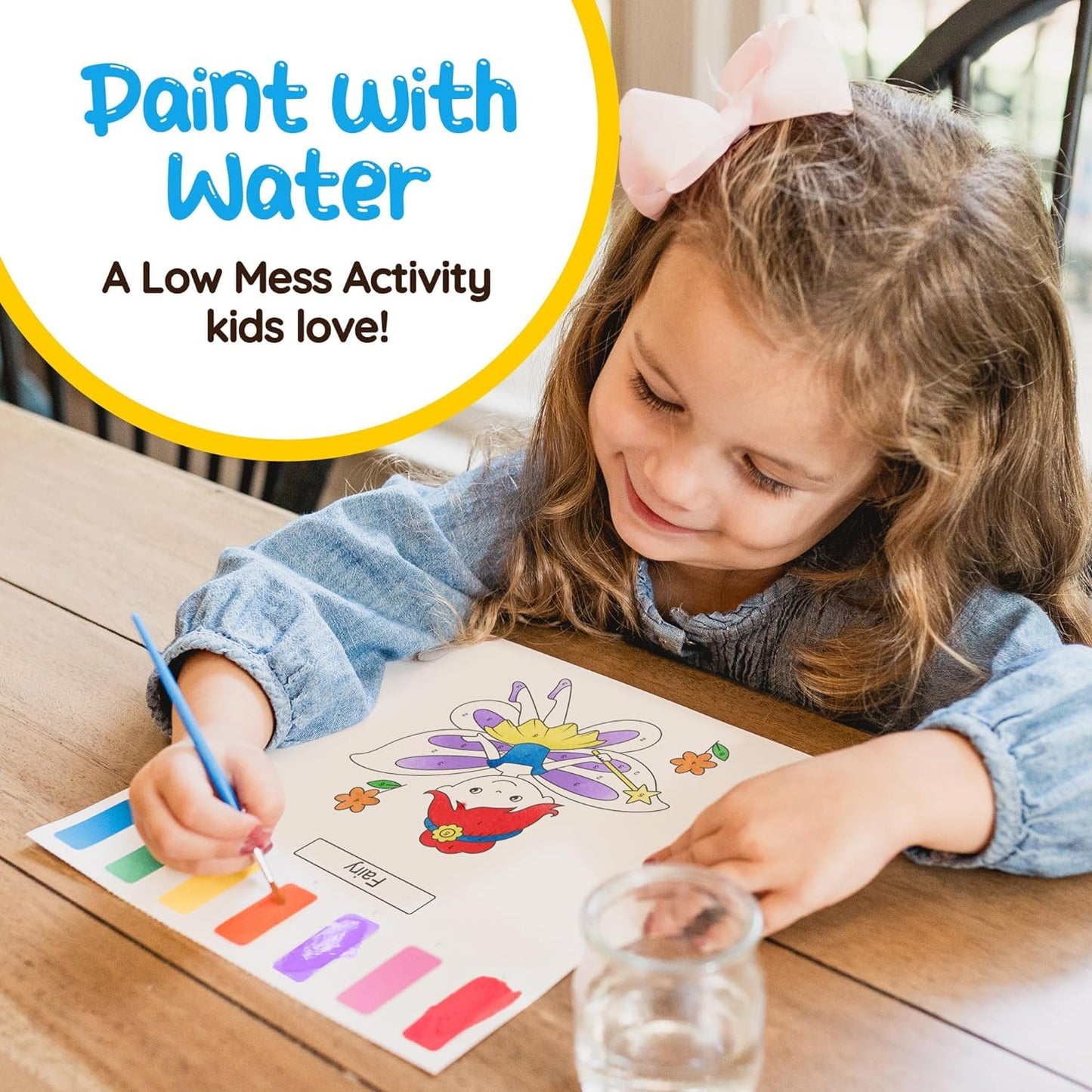 Paint With Water Coloring Books For Toddlers: 3 Books, Mess Free Kids Watercolor Painting Activity Kit - Arts And Crafts For Kid