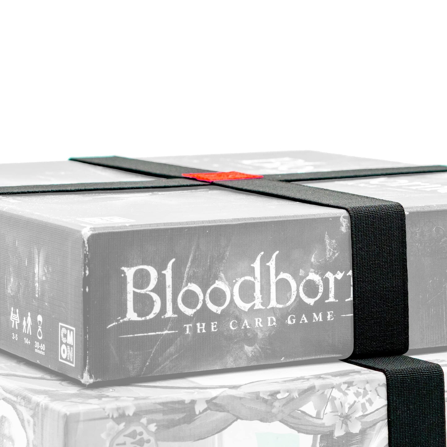 GEEKON Premium Elastic Box Bands - Rubber Organizer for Board Games, Set of 5, Black, Model 5BANDS