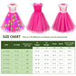 Light Up Princess Aurora Costume For Girls Dress Up - Led Light-Up Pink Sieeping Beauty Dress With Accessories For Birthday Halloween Cosplay 10-11 Years