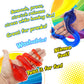 JA-RU Giant Sticky Lizards - Stretchy Reptile Toys, 6 Pack Assorted, Silicone, Fidget Toy, Party Favors for Kids