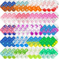 Christmas 60Pcs Mini Pop Push It Keychain Fidget Toy Pack Mini Pop Push It Bubble Fidget Sensory Toys Toys for Kids mature-themed Gifts