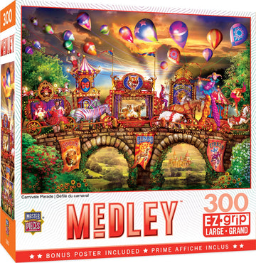 Masterpieces 300 Piece EZ Grip Jigsaw Puzzle - Carnivale Parade - 18x24