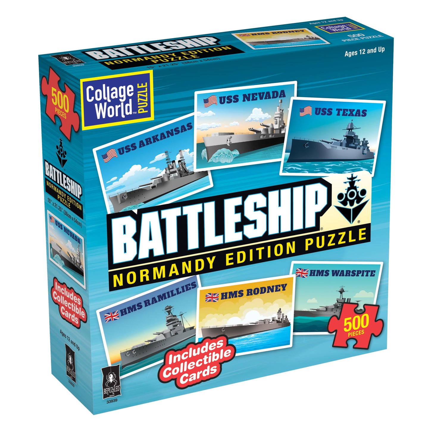 Battleship Normandy Edition 500 Piece Jigsaw Puzzle