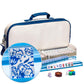 Yellow Mountain Imports American Mahjong Set, Chinoise With Soft Leatherette Case - Racks With Pushers, Scoring Coins, Dice, And Wind Indicator