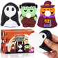 Artcreativity Halloween Spit Bubble Squeeze Toys - Set Of 12 Halloween Squeeze Toys - Squishy Halloween Stress Toys That Blow Bubbles When Squeezed - Non-Candy Halloween Goodie Bag Stuffers For Kids