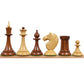 Royalchessmall -1950S Soviet Latvian Reproduced Chess Pieces Only Set- Golden Rosewood - 4