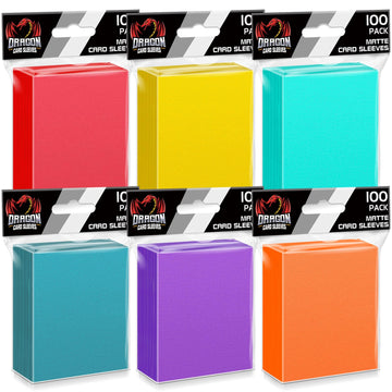 600 Count Card Sleeves Toploaders For Trading Cards, 6 Colors Soft Baseball Card Sleeve For Standard Cards, Fit For Mtg, Footbal