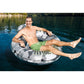 Intex 56835Ep River Run I Camo Inflatable Floating Towable Water Tube Raft With Cup Holders And Handles For River, Lake Or Pools