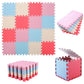 Tamiplay 16 Tiles Foam Play Mat, 0.4 Inch Thicked Interlocking Floor Mats With Solid Colors, Squares Baby Play Mat, Eva Foam Puzzle Floor Mat Foam Mats For Toddlers(Red/Beige/Pink/Sky Blue)