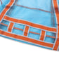 LEAFOREST Large Beach Bag with Zipper Lightweight Beach Toy Bag Mesh Bag for Swimming Pool Sand Toys (Blue)