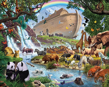 Vermont Christmas Company Noah'S Ark Jigsaw Puzzle 1000 Piece