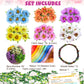 Wubomjio Make Your Own Flower Crown Crafting Kit(Daisy Theme)| 120+Piece Set For Endless Creativity | Gift For Creative Girls Age 6-10+