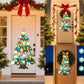 Montessori Felt Christmas Tree for Toddlers DIY Felt Christmas Tree Set with 32 Ornaments for Kids Toddlers Home Wall Hanging Fe