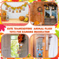 Blueweenly 24 Pcs Mini Thanksgiving Stuffed Animal Bulk Fall Small Plush Stuffed Animal Toy With Pumpkin Autumn Plush Keychain Decorations Tiny Thanksgiving Plush Doll For Party Favor Bag Filler