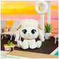 P.Lushes Designer Fashion Pets Catalina Monroe Premium Poodle Puppy Stuffed Animal, White And Gold, 6