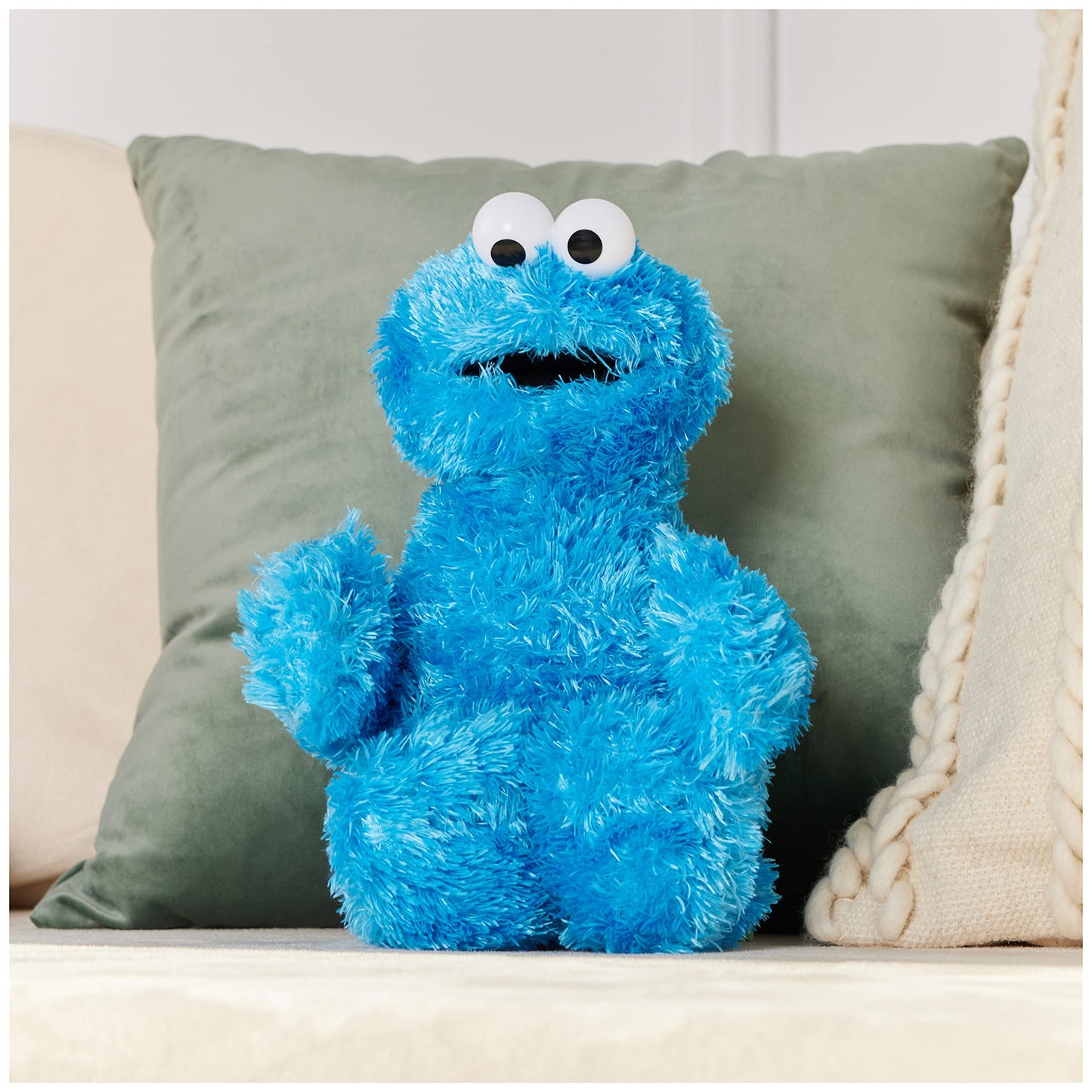GUND Cookie Monster Plush Toy, 12" Premium Polyester Muppet for Ages 1+, Blue, Model 75352