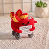 Emotional Support Dumpster Fire, Handmade Crochet Dumpster Fire Doll, with Encouragement Card, Desk Decor Gifts for Friends, Col