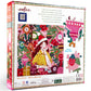 eeBoo Piece & Love: Ms. Santa's Reindeer - 500 Piece Puzzle - mature-themed Square Jigsaw  23x23  Glossy Pieces  Christmas Holiday Themed