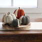 Mud Pie, Gray Braided Rope Pumpkin Sitter, 4 3/4'' X 6 1/2'' Dia