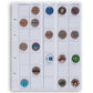 Lighthouse Coin Sheets Optima, For 35 Coins Up To 27 Mm , Clear