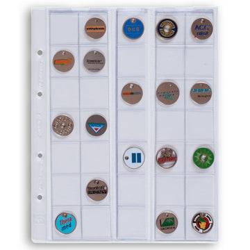 Lighthouse Coin Sheets Optima, For 35 Coins Up To 27 Mm , Clear