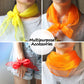 Novelty Place 12Pcs Dance Juggling Scarves, Silk Square Play Scarves For Toddlers And Kids - Performance Props Musical Instrument Accessories - 6 Colors