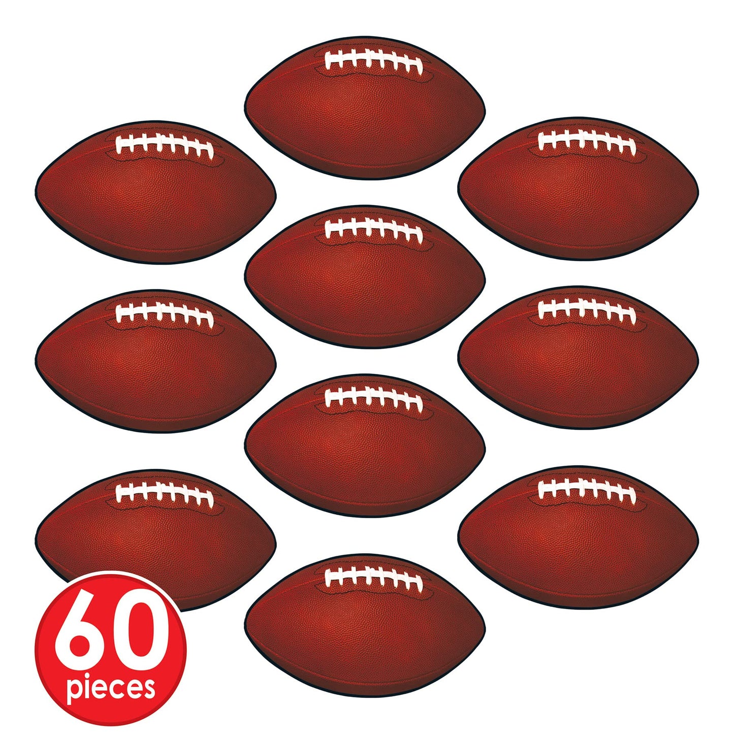 Beistle Cutouts Party Decorations, Brown/White/Black