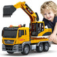 Kids Toys for 3 4 5 6 7 8 Years Old Boys, Large Excavator Truck Toy with Lights, Sounds, Toddler Friction Powered Truck Vehicle 