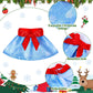 6 Pieces Santa Clothing Elf Dance Skirt Set Christmas Elf Skirts For Christmas Doll Holiday Decorations (Not Include Doll)(Fresh Style)