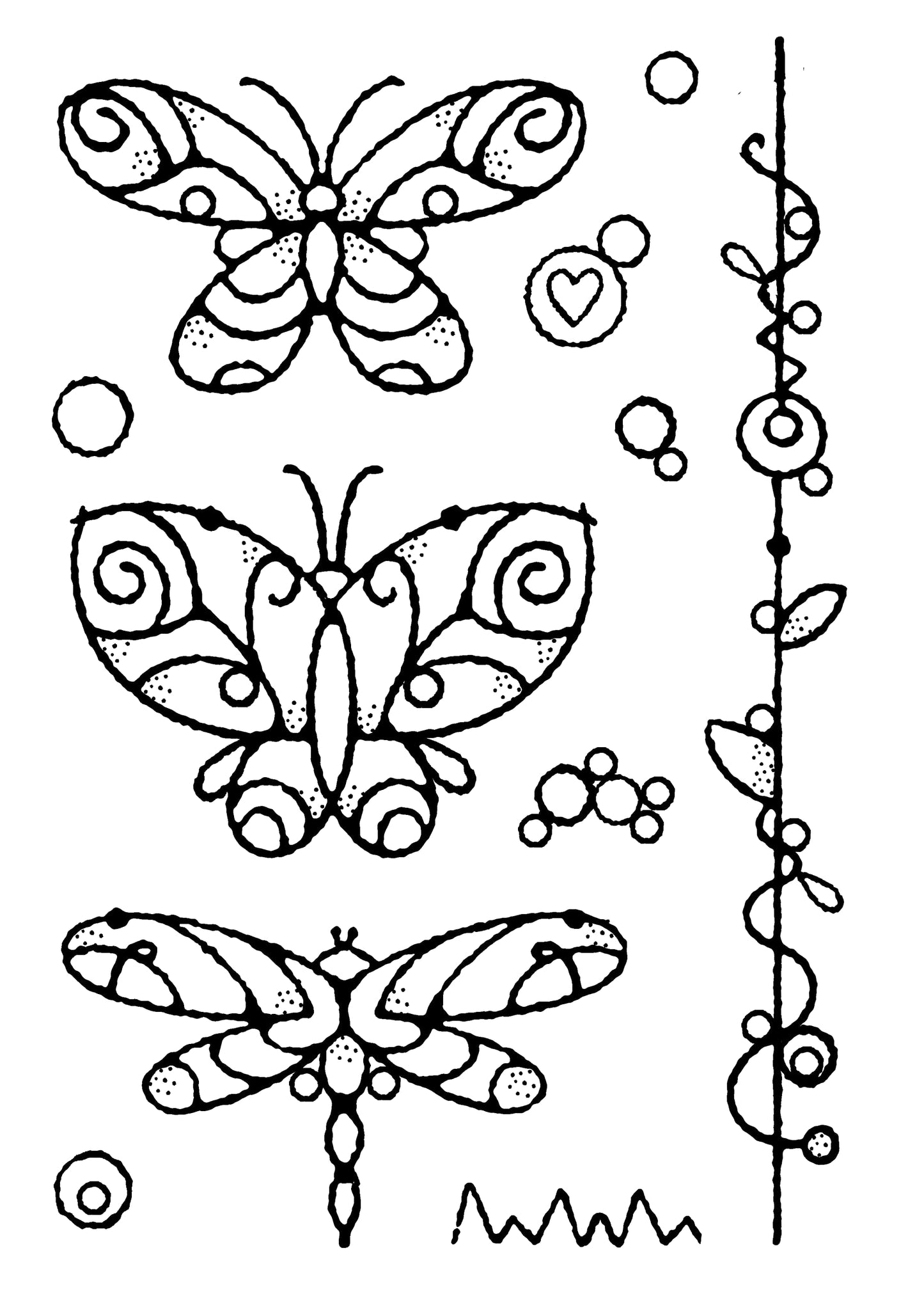 Francoise Collection - Wired Butterflies - Clear Stamp Set