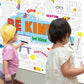 Naozinebi Be Kind Coloring Poster For Kids Giant Coloring Poster Large Positive Coloring Tablecloth Jumbo Coloring Books For Kid