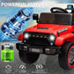 Hetoy Kids Ride On Truck Car, 12V Battery Powered Electric Vehicle Toy W/Parent Remote Control, Spring Suspension, 3 Speeds, Led