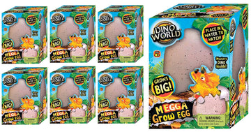 Ja-Ru Giant Dinosaur Egg Growing Toys (6 Eggs) Magic Surprise Hatching Toys For Kids. Hatch & Grow In Water Dinosaur. Bath Toy. Party Favors & Easter Basket Fillers. 1747-6S