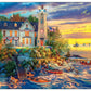 Buffalo Games - Dominic Davison - Rock Island Lighthouse - 500 Piece Jigsaw Puzzle For Adults -Challenging Puzzle Perfect For Game Nights - Finished Size Is 21.25 X 15.00