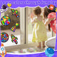Lonfliness 32 Sets Solar System Suncatchers Crafts Kit DIY Outer Space Window Stained Glass Effect Paper Planet Home School Clas