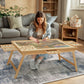 Ykhallybee Puzzle Table 2000 Pieces Wooden Puzzle Board With Legs, 40.9   X 27.6    Jigsaw Board With 4 Drawers And Cover, Folda