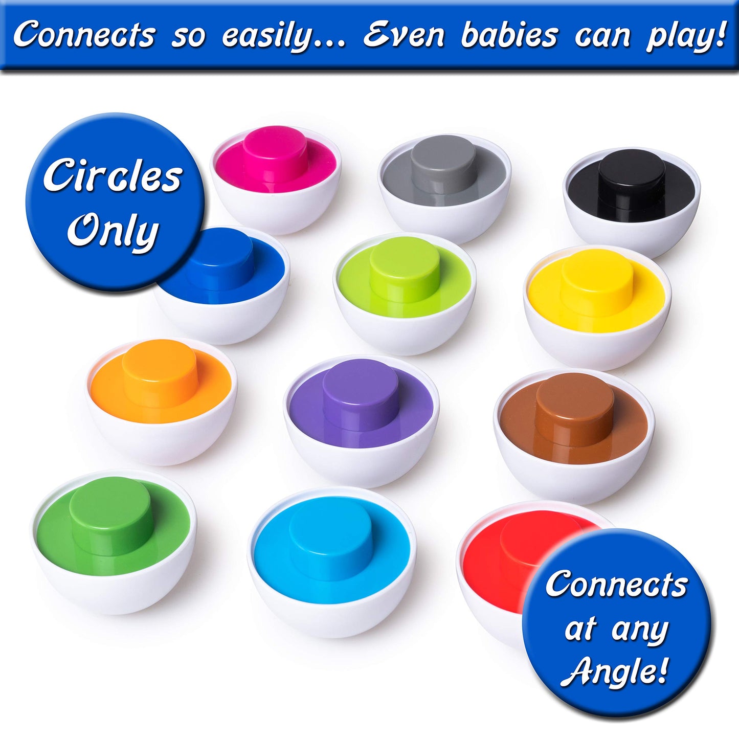 Color Matching Egg Toy - Color Recognition Learning Toy for Toddlers - Pretend Play - Preschool Game - Montessori Education - Ea