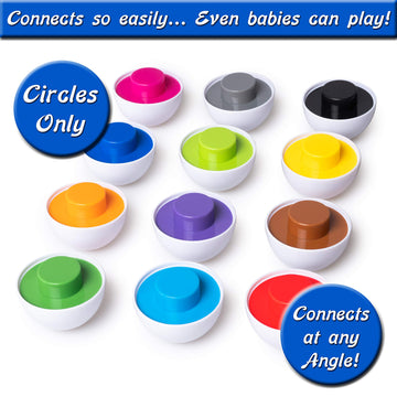 Color Matching Egg Toy - Color Recognition Learning Toy for Toddlers - Pretend Play - Preschool Game - Montessori Education - Ea