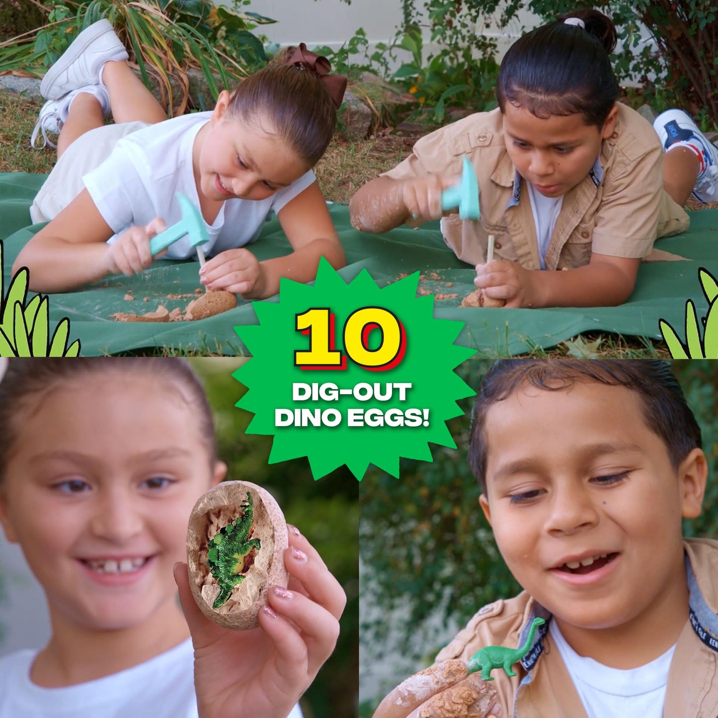 Wow In The World Dino Dig & Diorama | 10 Dig-Out Plaster Dinosaur Eggs, Prehistoric Diy Diorama, Companion Audio Content, Bonus
