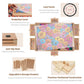 DIKASHI 2000 Pieces Rotating Puzzle Board with 6 Drawers  Lazy Susan & Transparent Cover  40.1x28.5 Portable Wooden Jigsaw Puzzle Board  Great Gift for for Puzzle Enthusiasts